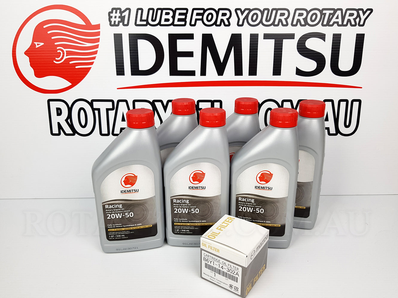 Idemitsu Oil Change Kit - 6x 20w50 + Genuine Mazda Filter